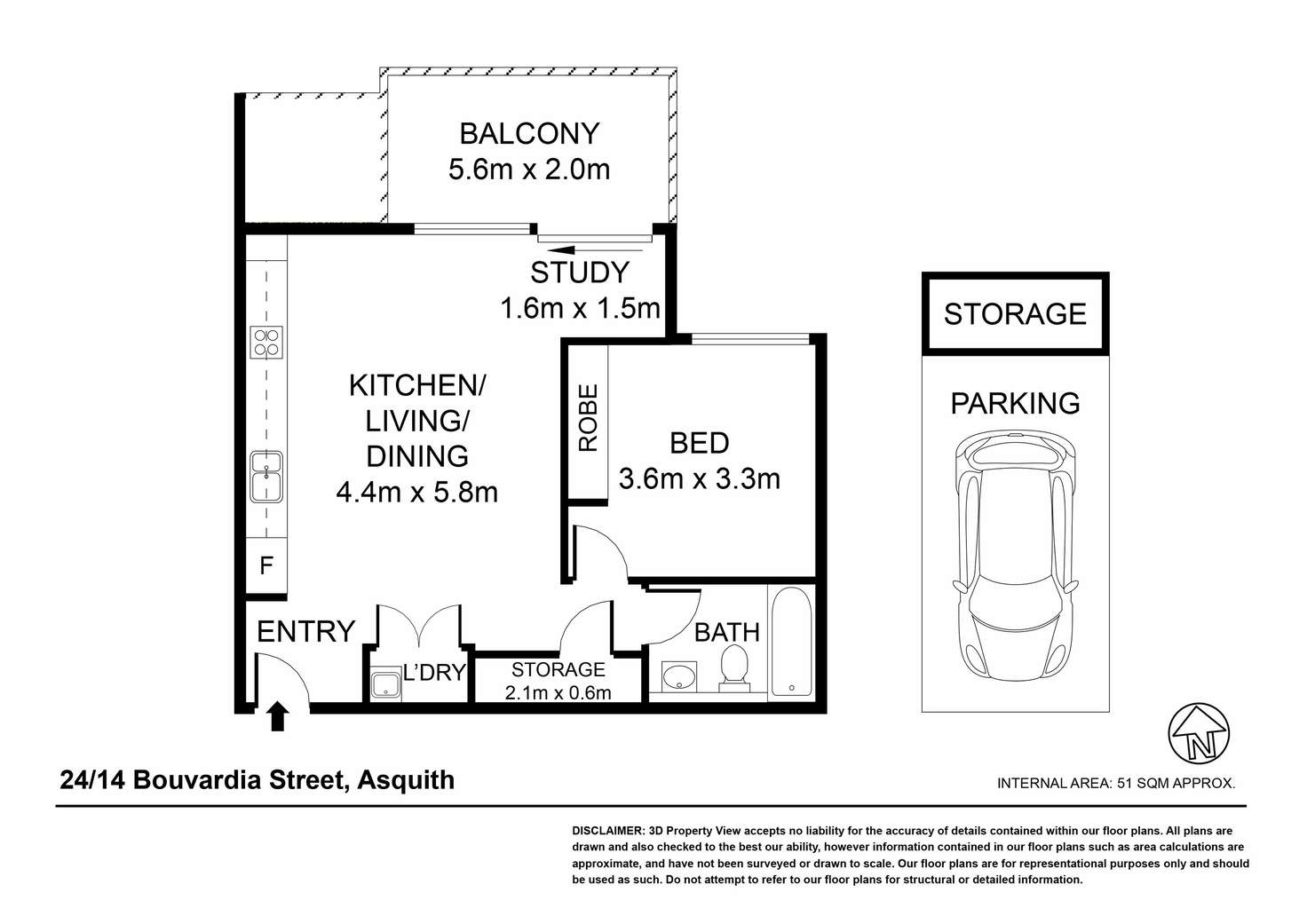 Floorplan of Homely apartment listing, 24/14 Bouvardia Street, Asquith NSW 2077