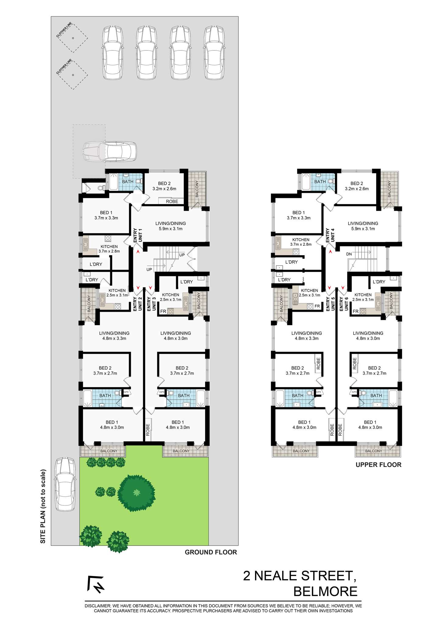 Floorplan of Homely blockOfUnits listing, 2 Neale Street, Belmore NSW 2192