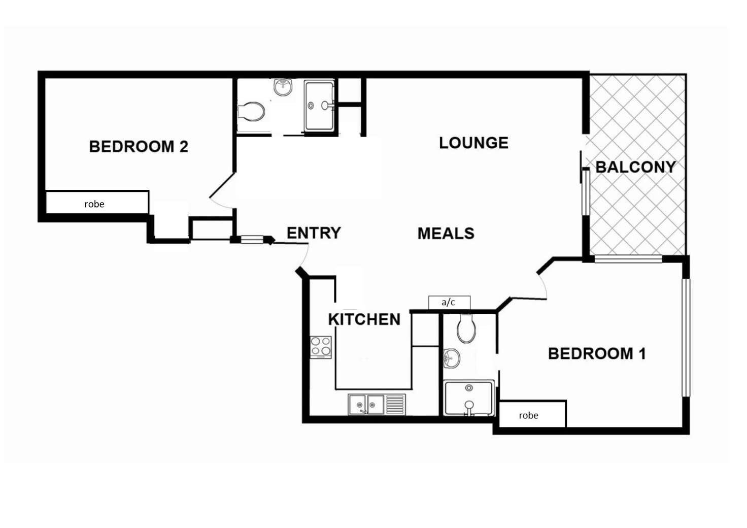 Floorplan of Homely apartment listing, 137/65 King William Street, Adelaide SA 5000