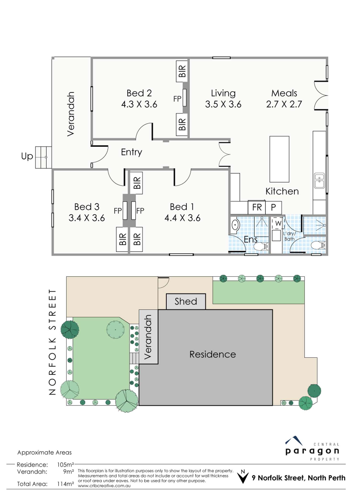Floorplan of Homely house listing, 9 Norfolk Street, North Perth WA 6006