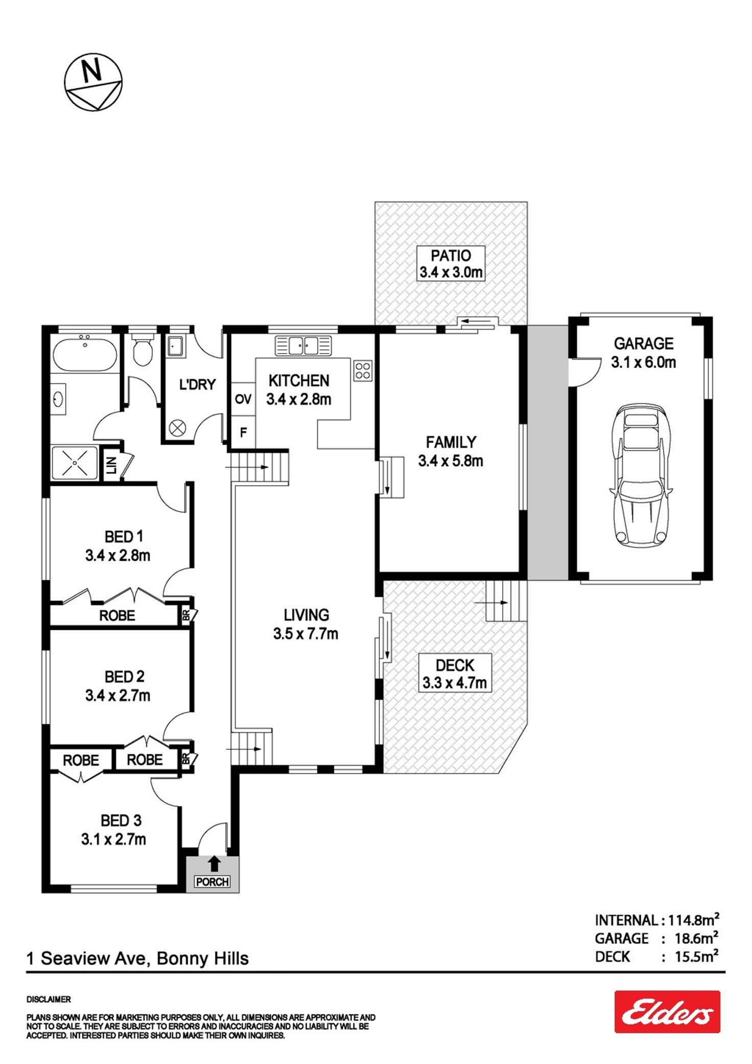Floorplan of Homely house listing, 1 Seaview Street, Bonny Hills NSW 2445