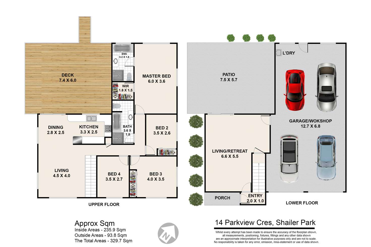 Floorplan of Homely house listing, 14 Parkview Crescent, Shailer Park QLD 4128