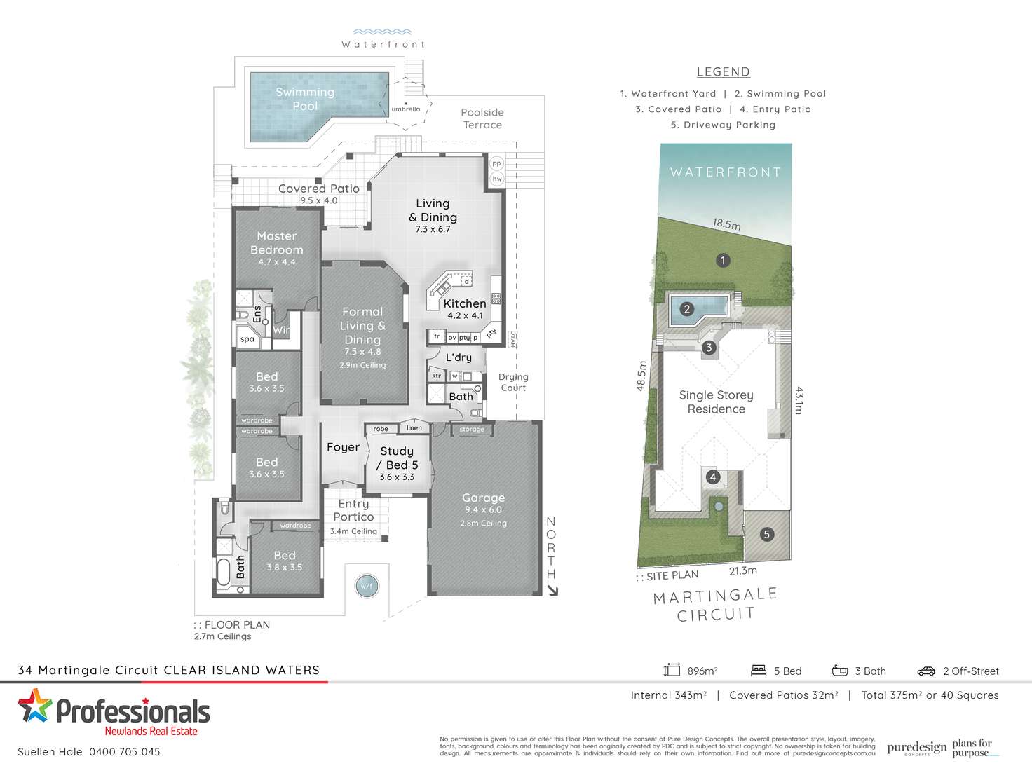 Floorplan of Homely house listing, 34 Martingale Circuit, Clear Island Waters QLD 4226