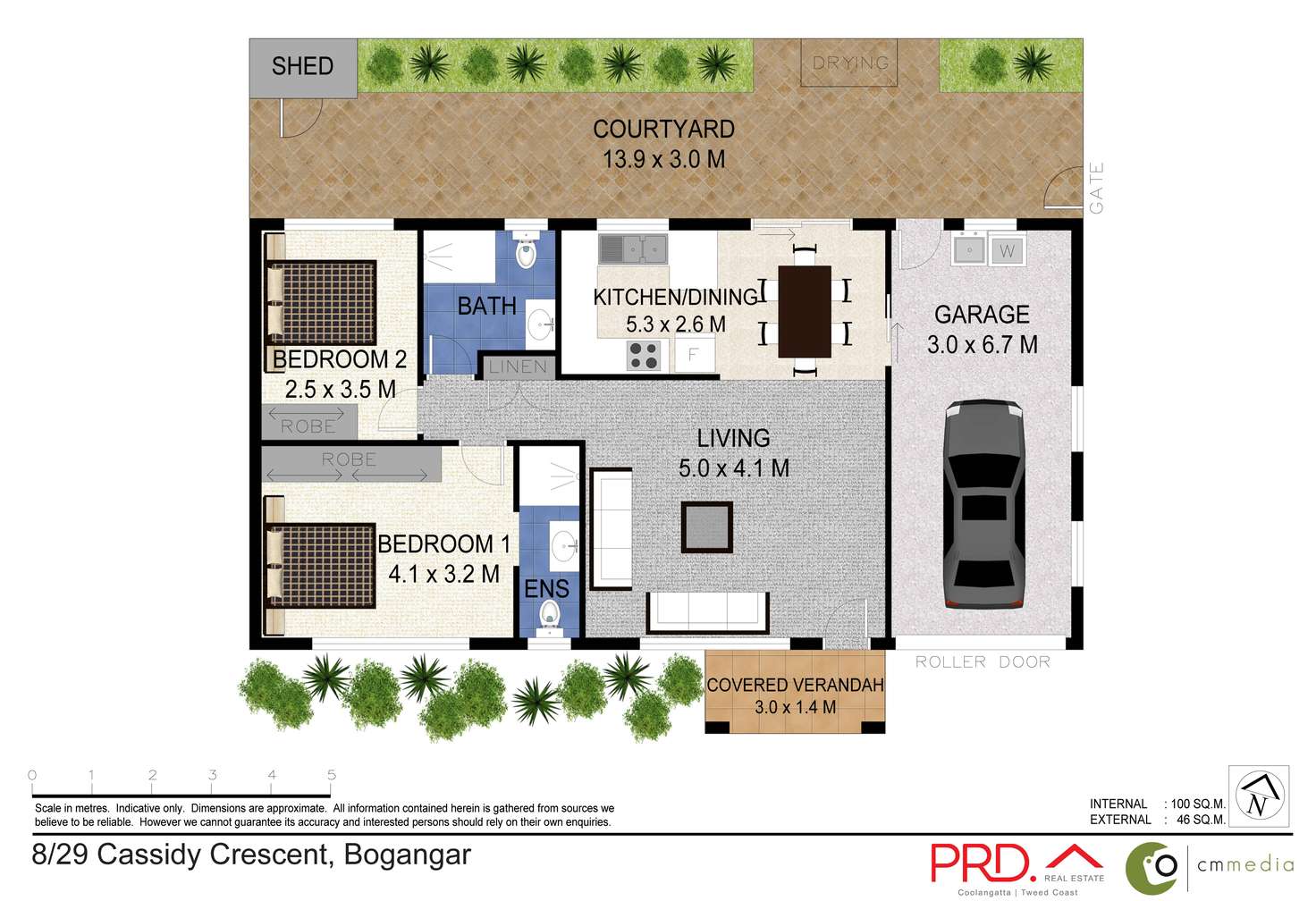 Floorplan of Homely villa listing, 8/29 Cassidy Crescent, Bogangar NSW 2488