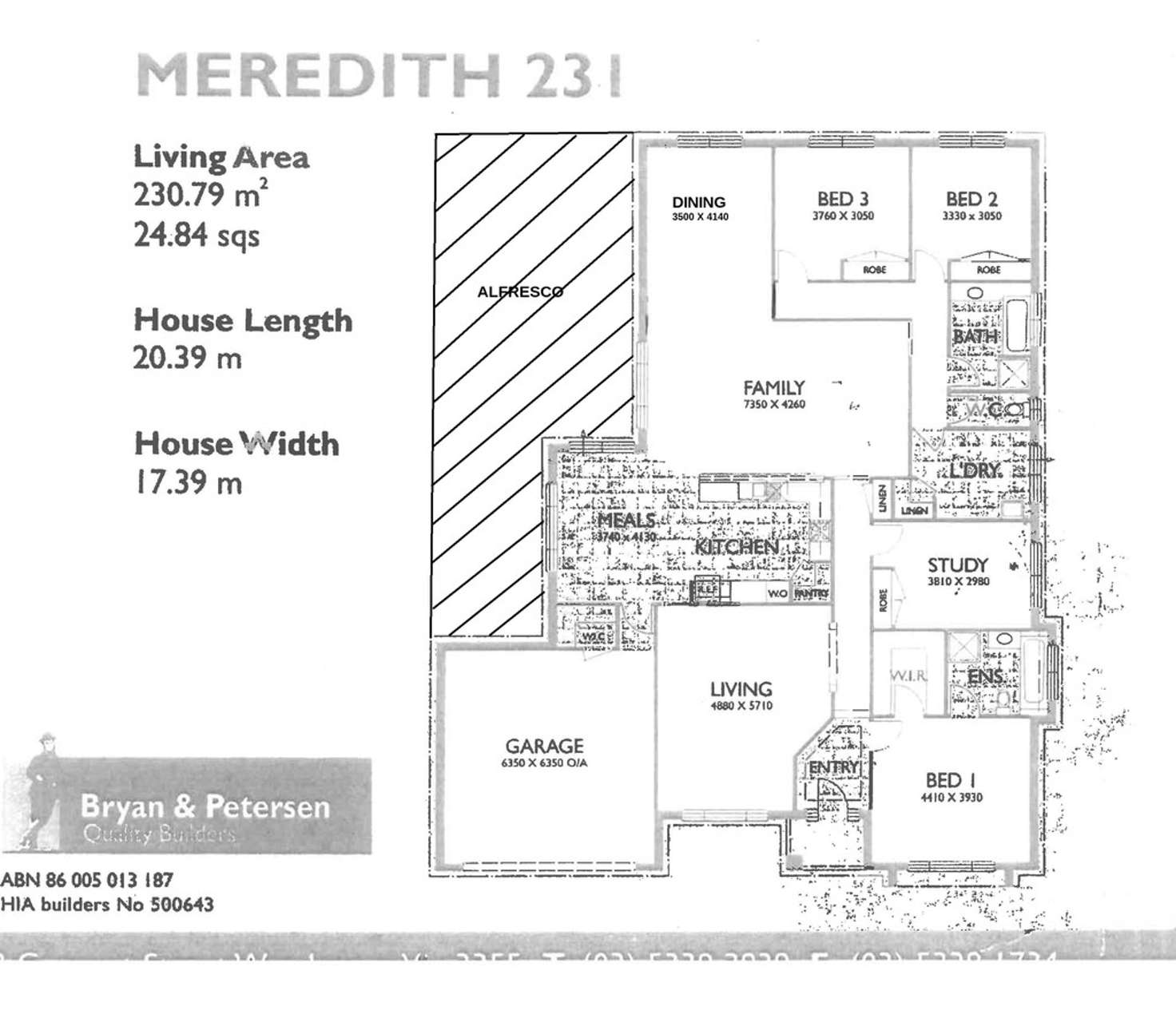 Floorplan of Homely house listing, 40 CHERLIN DRIVE, Warrnambool VIC 3280