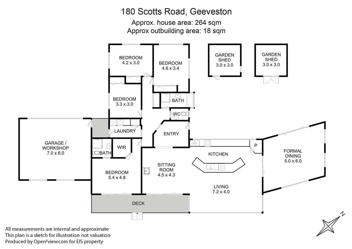 Floorplan of Homely house listing, 180 Scotts Road, Geeveston TAS 7116