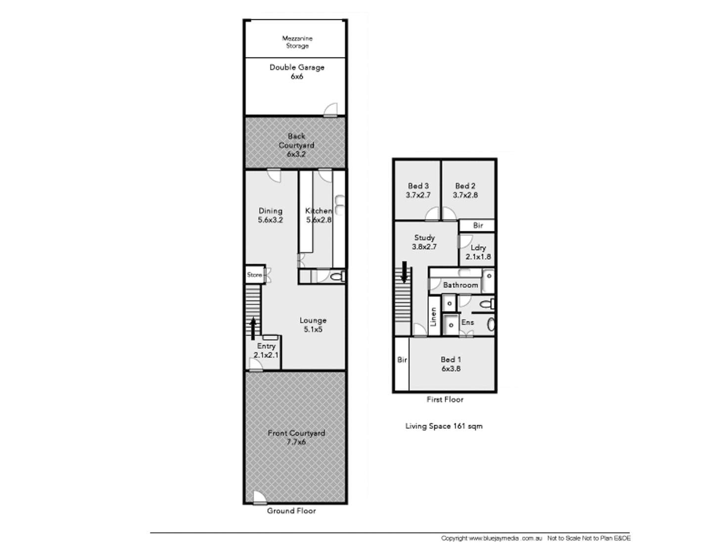 Floorplan of Homely townhouse listing, 2/128 Forrest Street, Peppermint Grove WA 6011