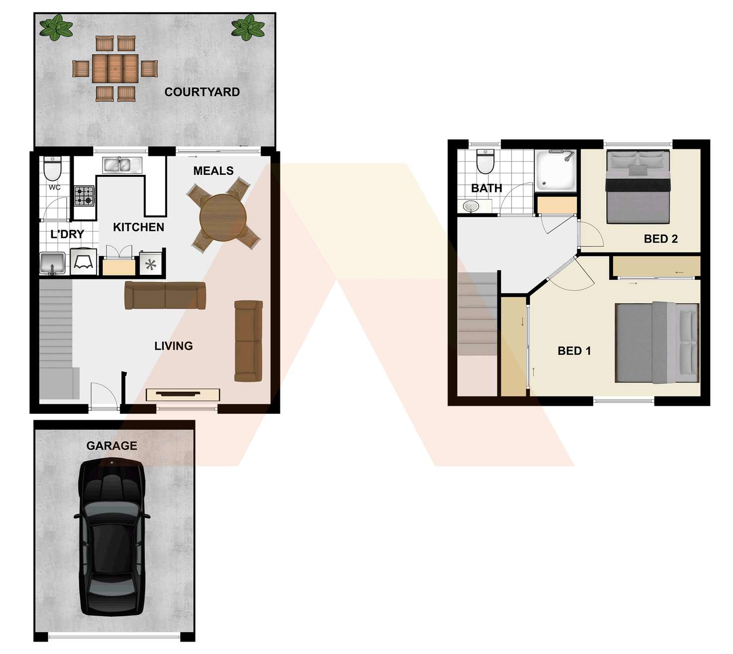 Floorplan of Homely house listing, 28/6 - 16 Ramu Street, Eagleby QLD 4207