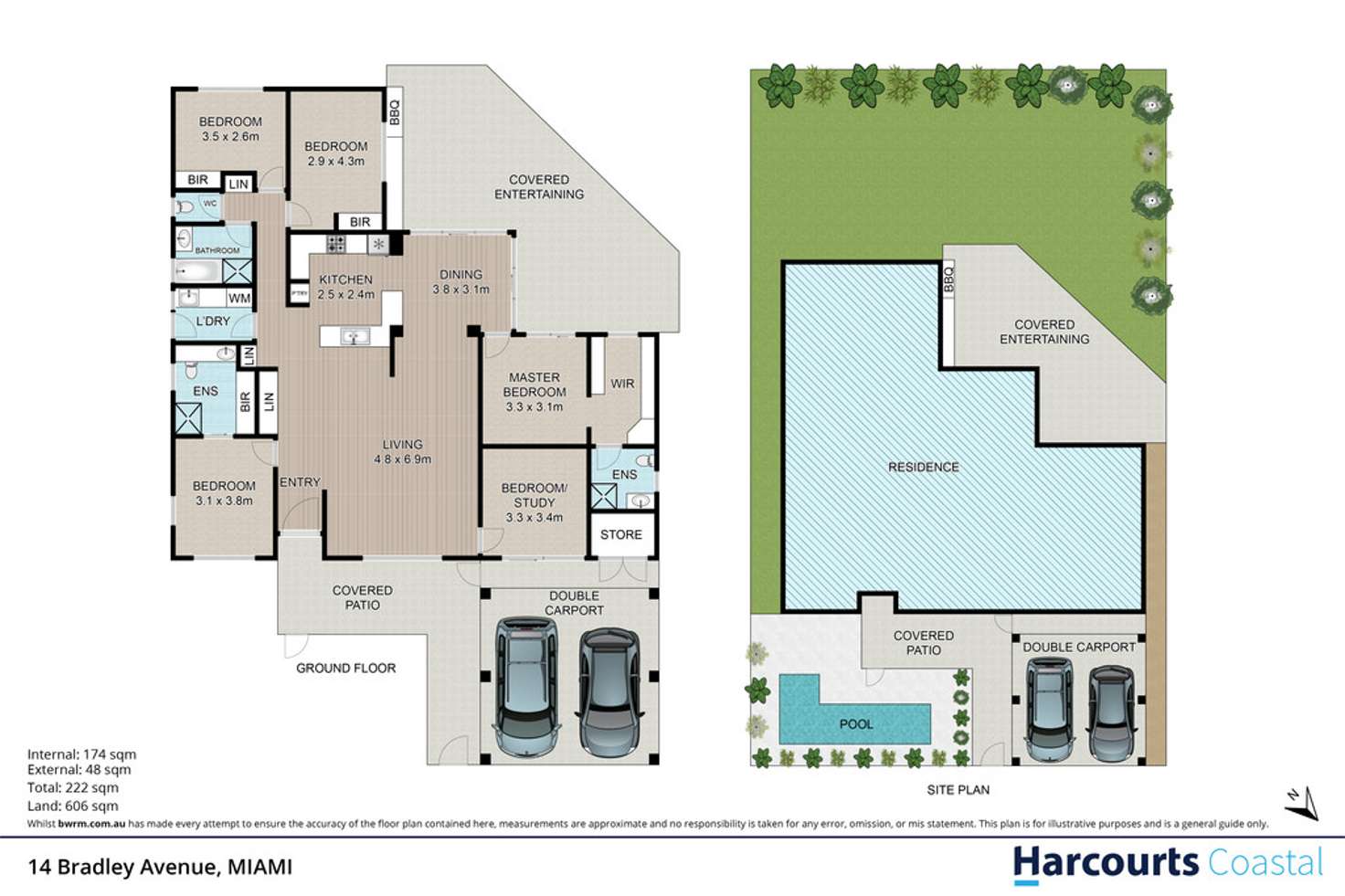 Floorplan of Homely house listing, 14 Bradley Avenue, Miami QLD 4220
