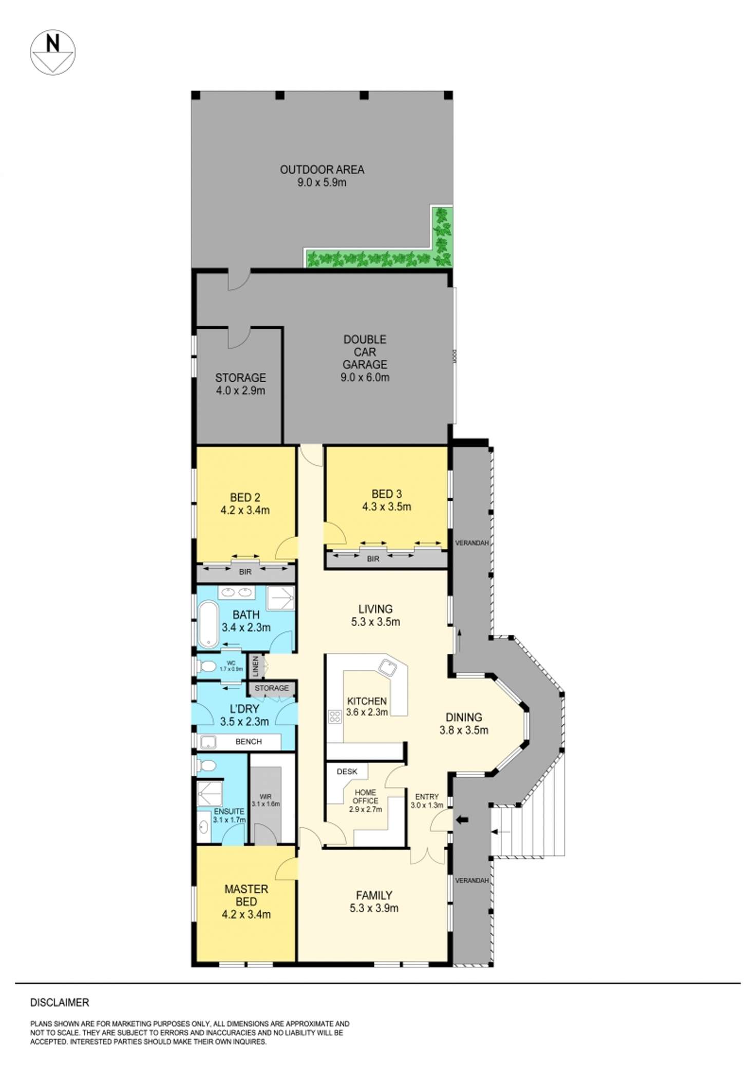 Floorplan of Homely house listing, 605 Learmonth, Buninyong VIC 3357