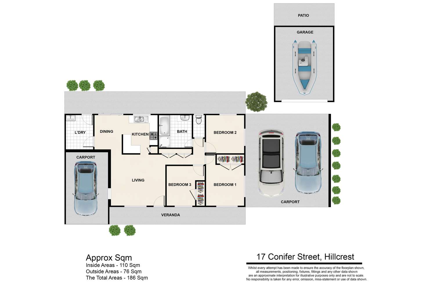 Floorplan of Homely house listing, 17 Conifer Street, Hillcrest QLD 4118