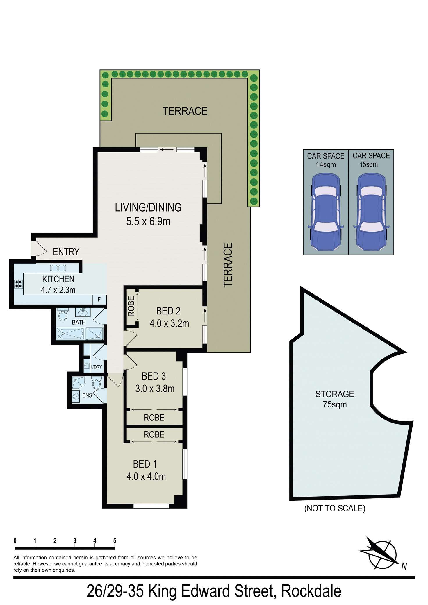 Floorplan of Homely apartment listing, 26/29-35 King Edward Street, Rockdale NSW 2216