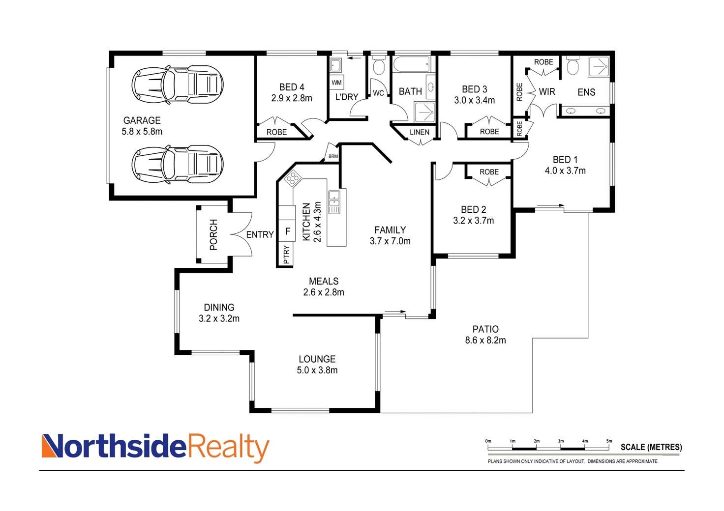 Floorplan of Homely house listing, 4 Brian Morrison Dve, Albany Creek QLD 4035