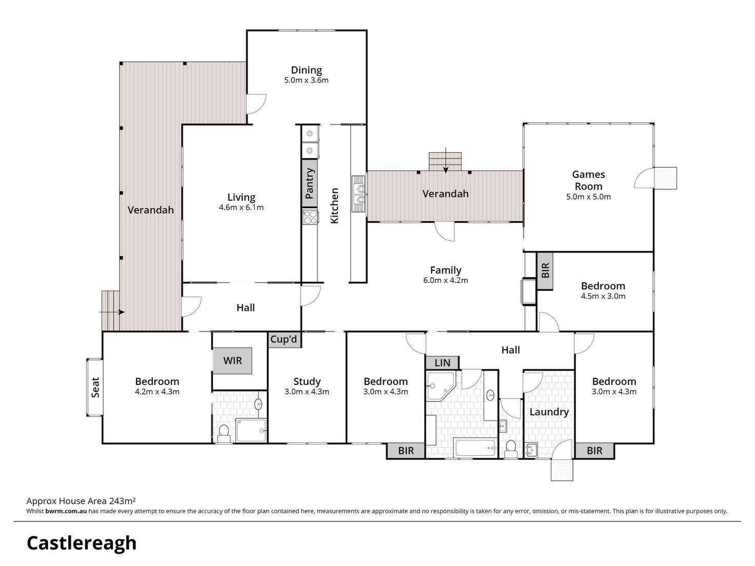 Floorplan of Homely acreageSemiRural listing, 136 West Wilchard Road, Castlereagh NSW 2749