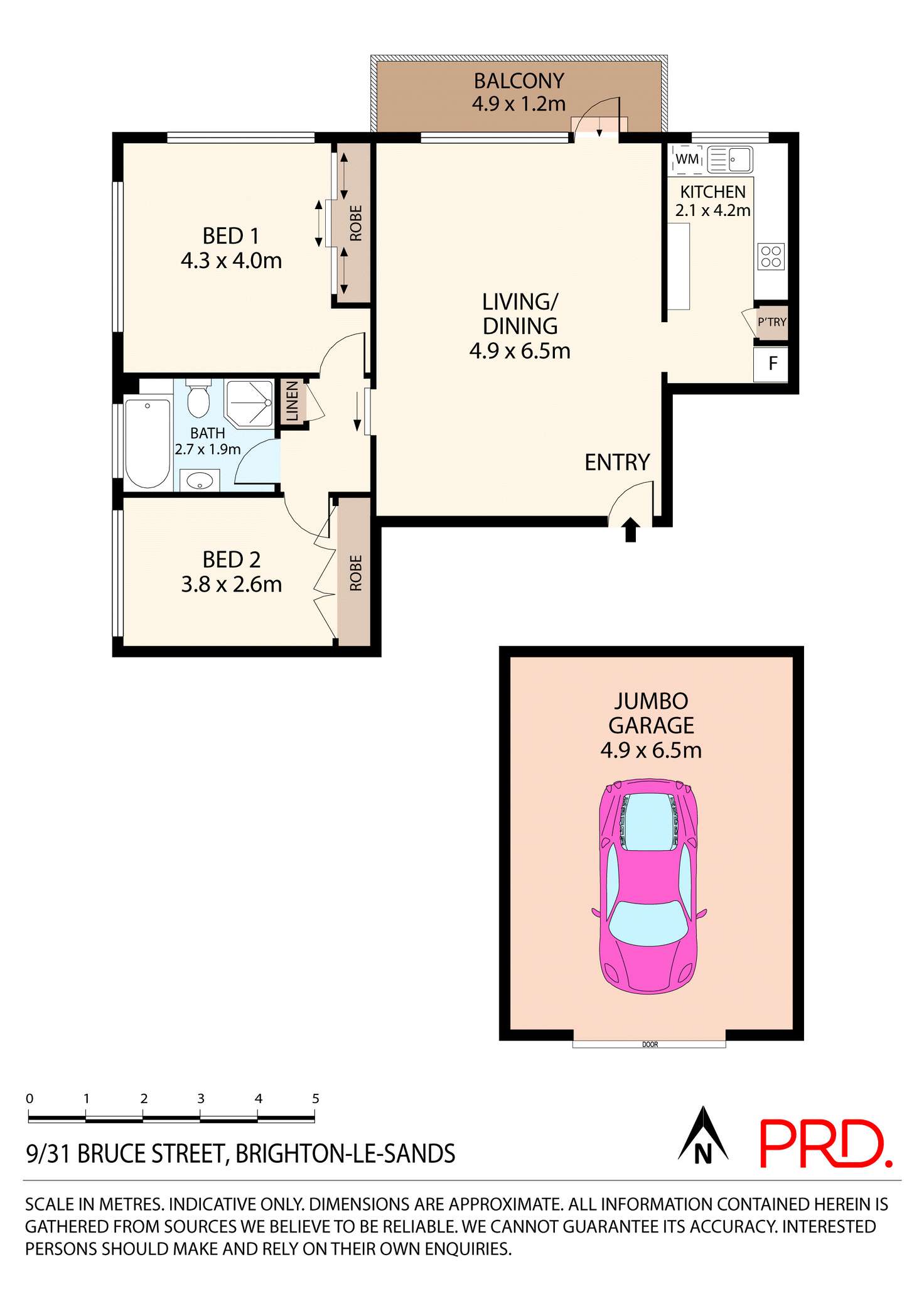 Floorplan of Homely apartment listing, 9/31 Bruce Street, Brighton-le-sands NSW 2216