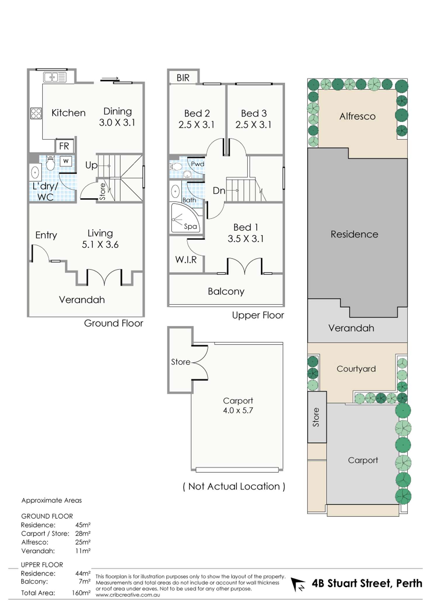 Floorplan of Homely house listing, 4B Stuart Street, Perth WA 6000