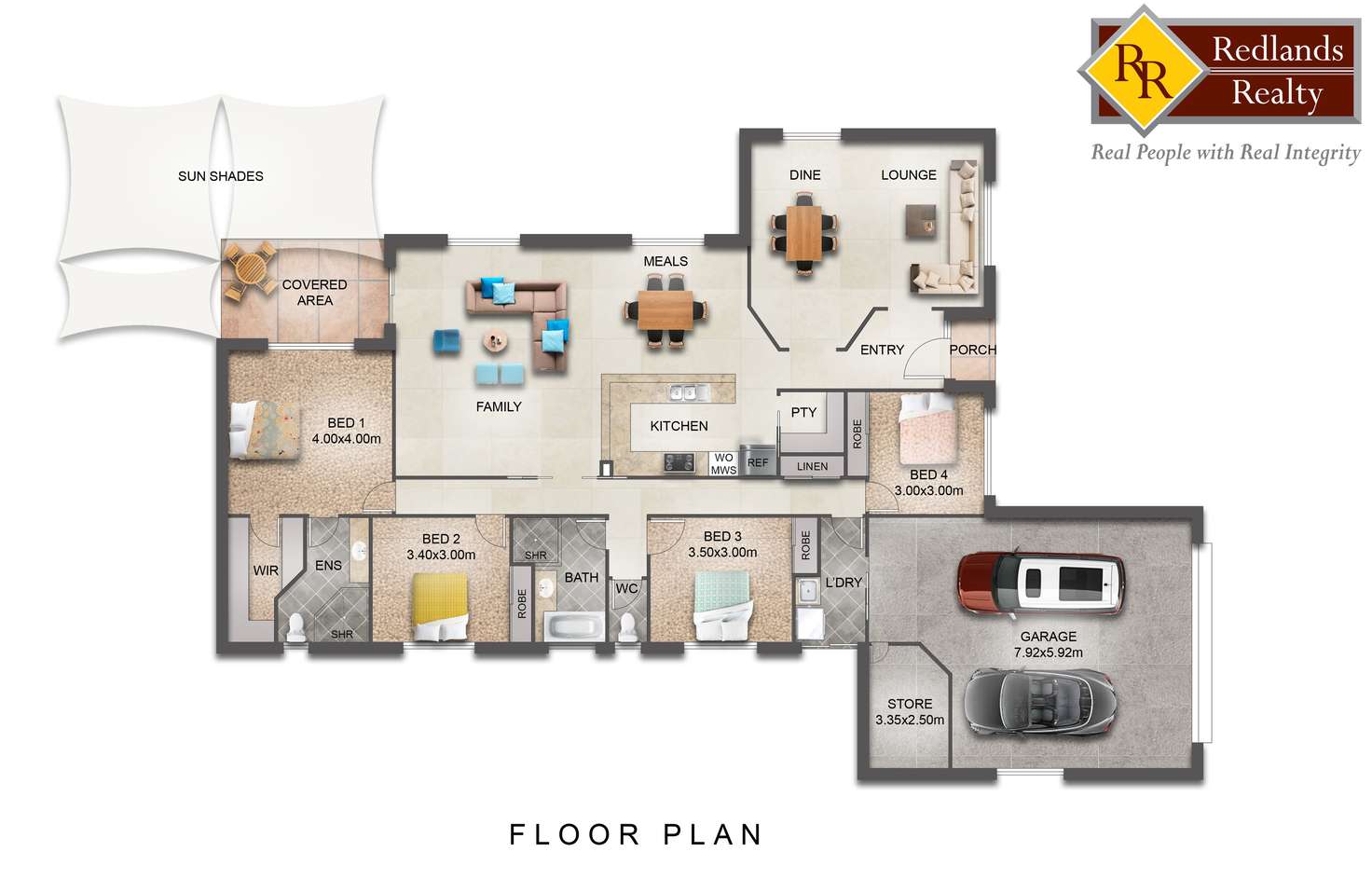 Floorplan of Homely house listing, 4 Gunsynd Court, Wellington Point QLD 4160