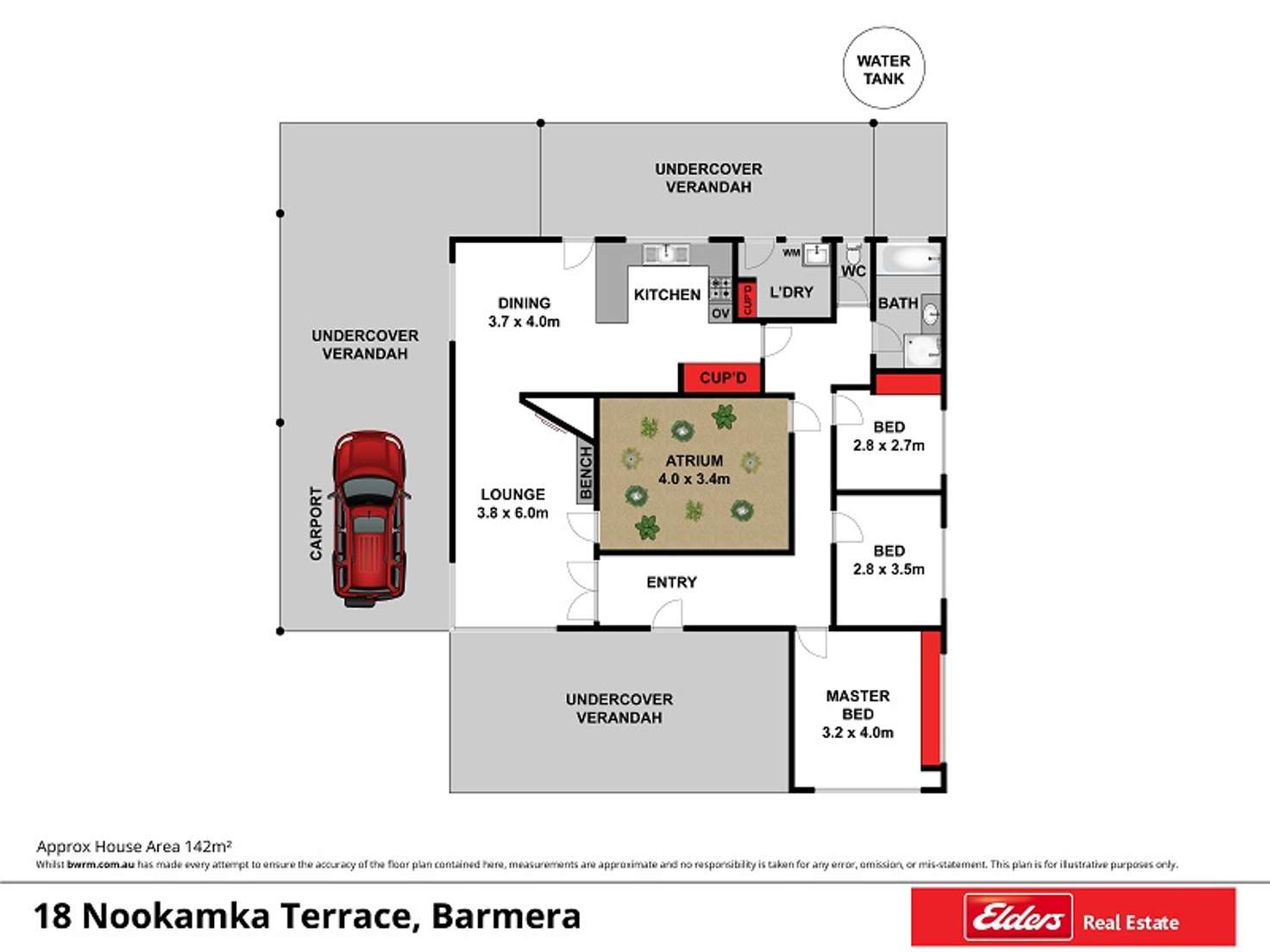 Floorplan of Homely house listing, 18 Nookamka Terrace, Barmera SA 5345