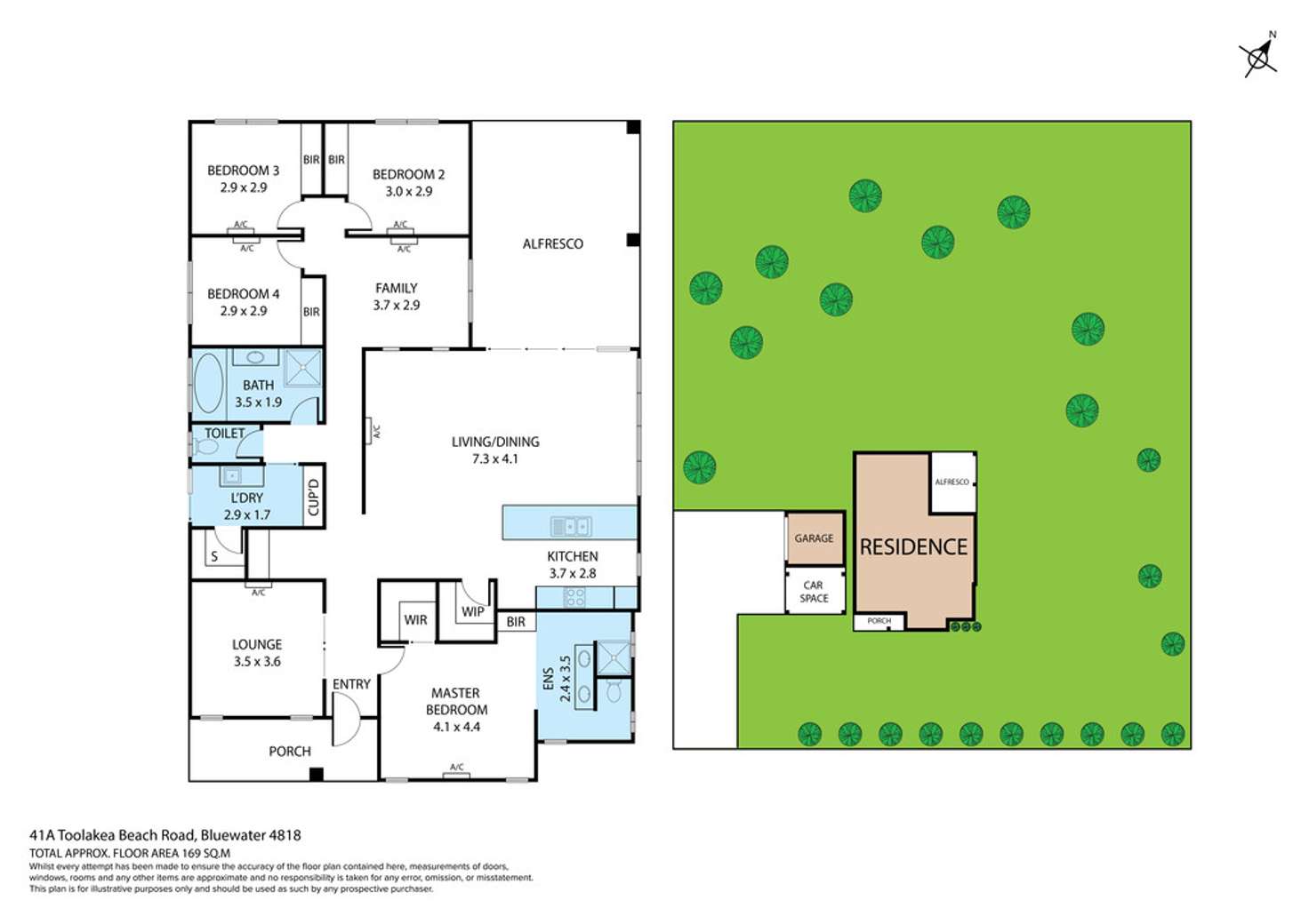 Floorplan of Homely house listing, 41a Toolakea Beach Road, Bluewater QLD 4818