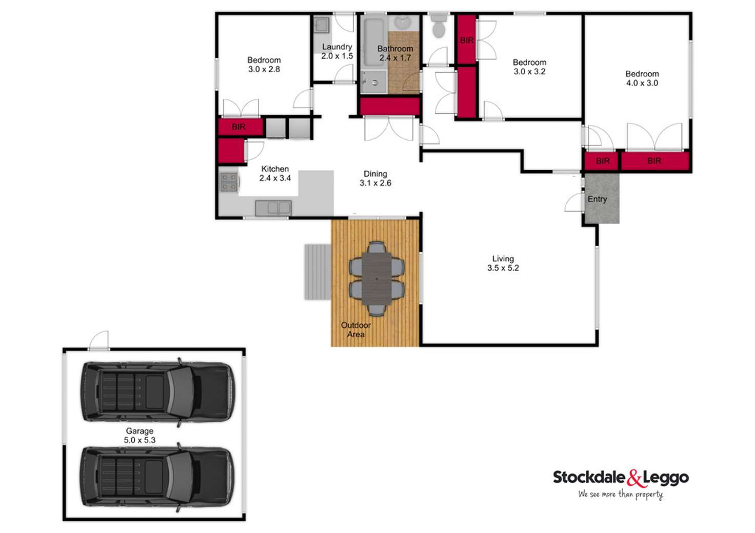 Floorplan of Homely house listing, 4 Keith Court, Traralgon VIC 3844