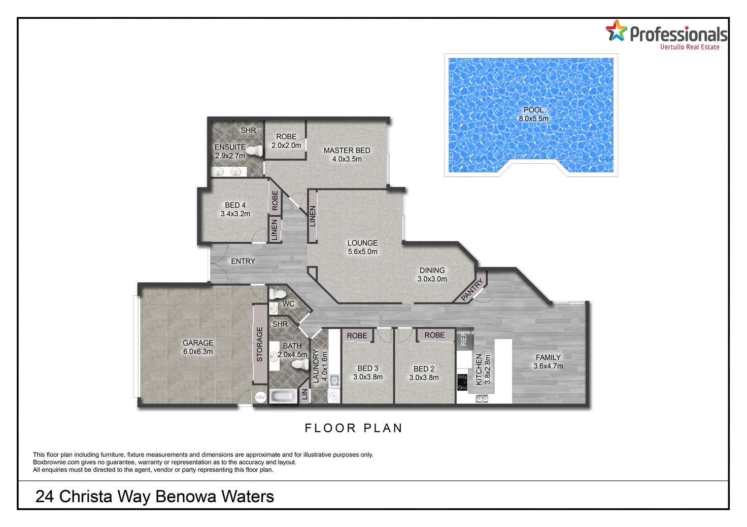 Floorplan of Homely house listing, 24 Christa Way, Benowa Waters QLD 4217