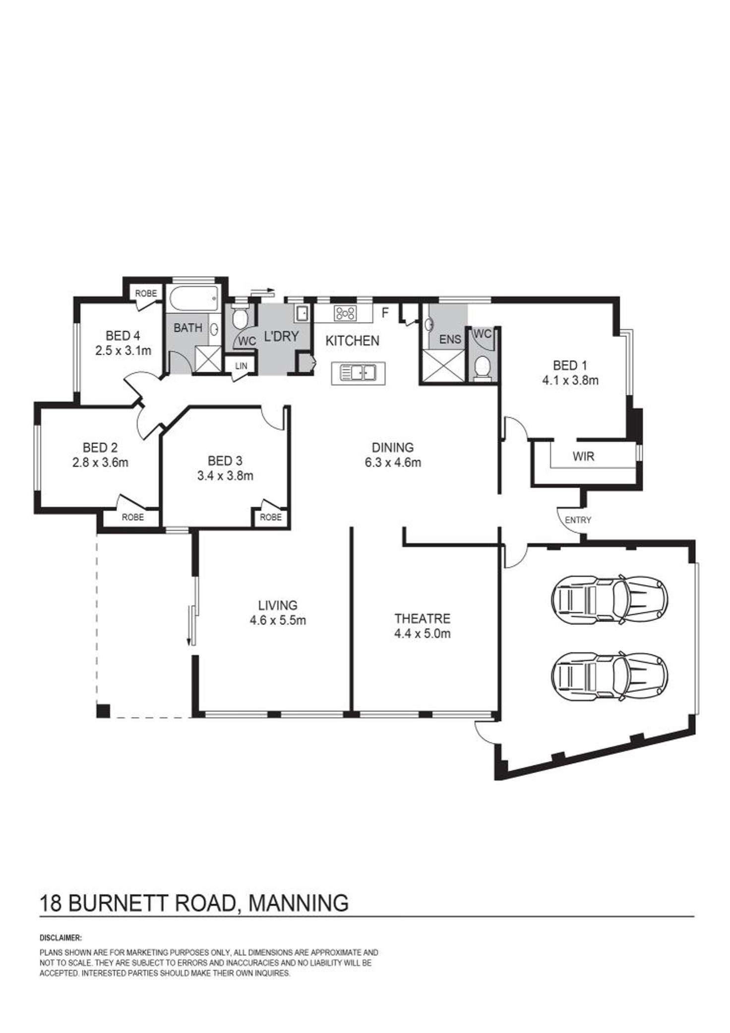 Floorplan of Homely house listing, 18 Burnett Road, Manning WA 6152