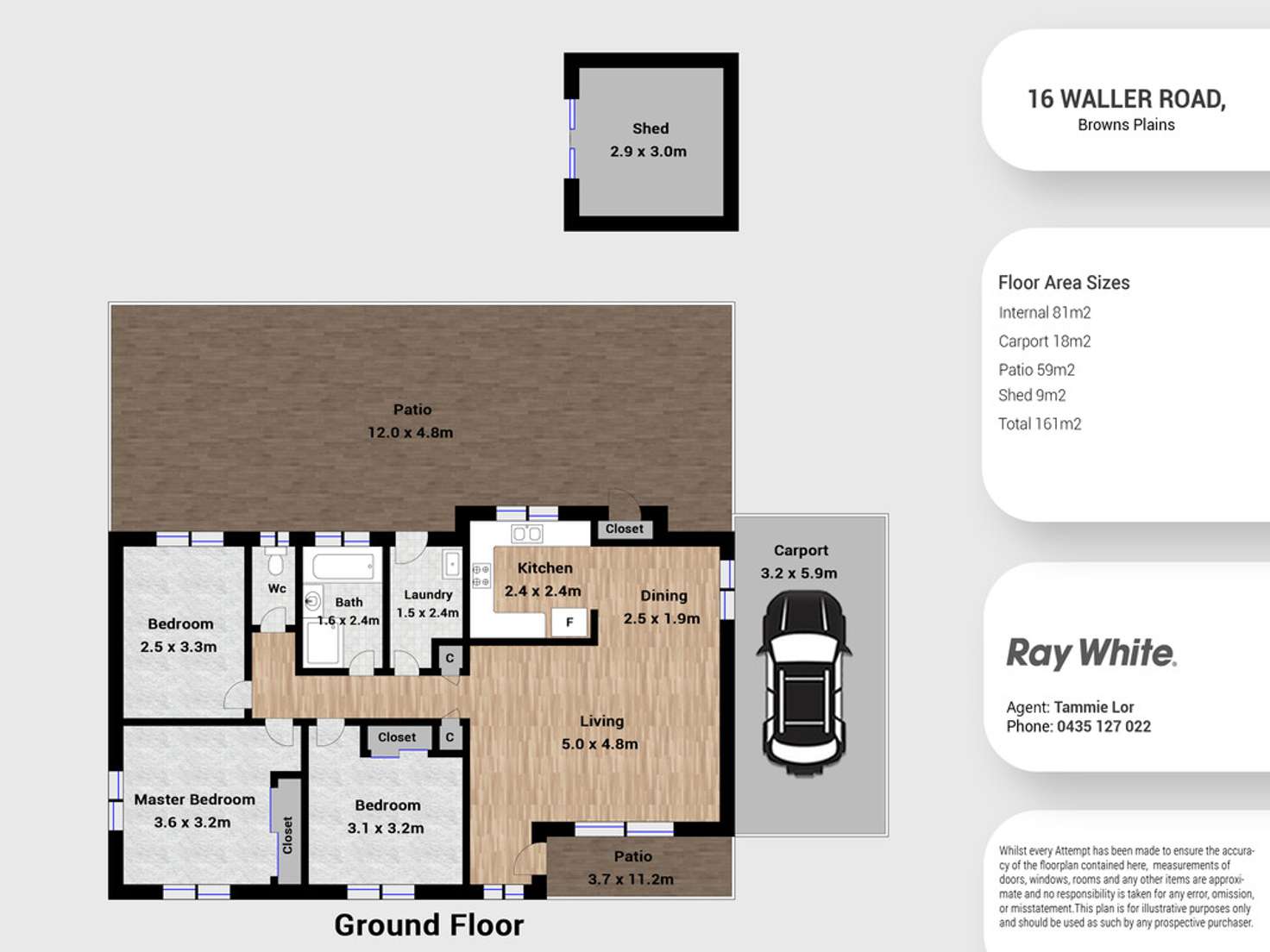 Floorplan of Homely house listing, 16 Waller Road, Browns Plains QLD 4118