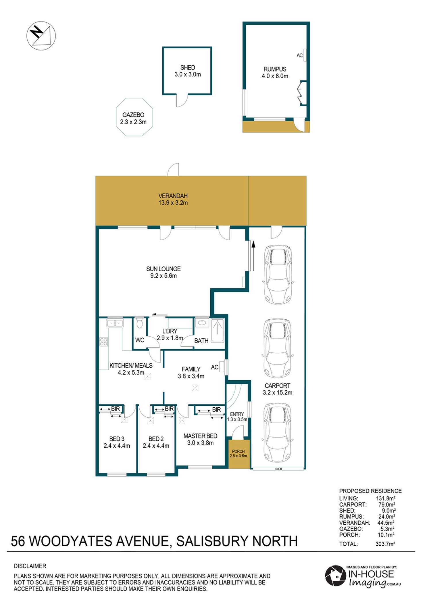 Floorplan of Homely house listing, 56 Woodyates Avenue, Salisbury North SA 5108