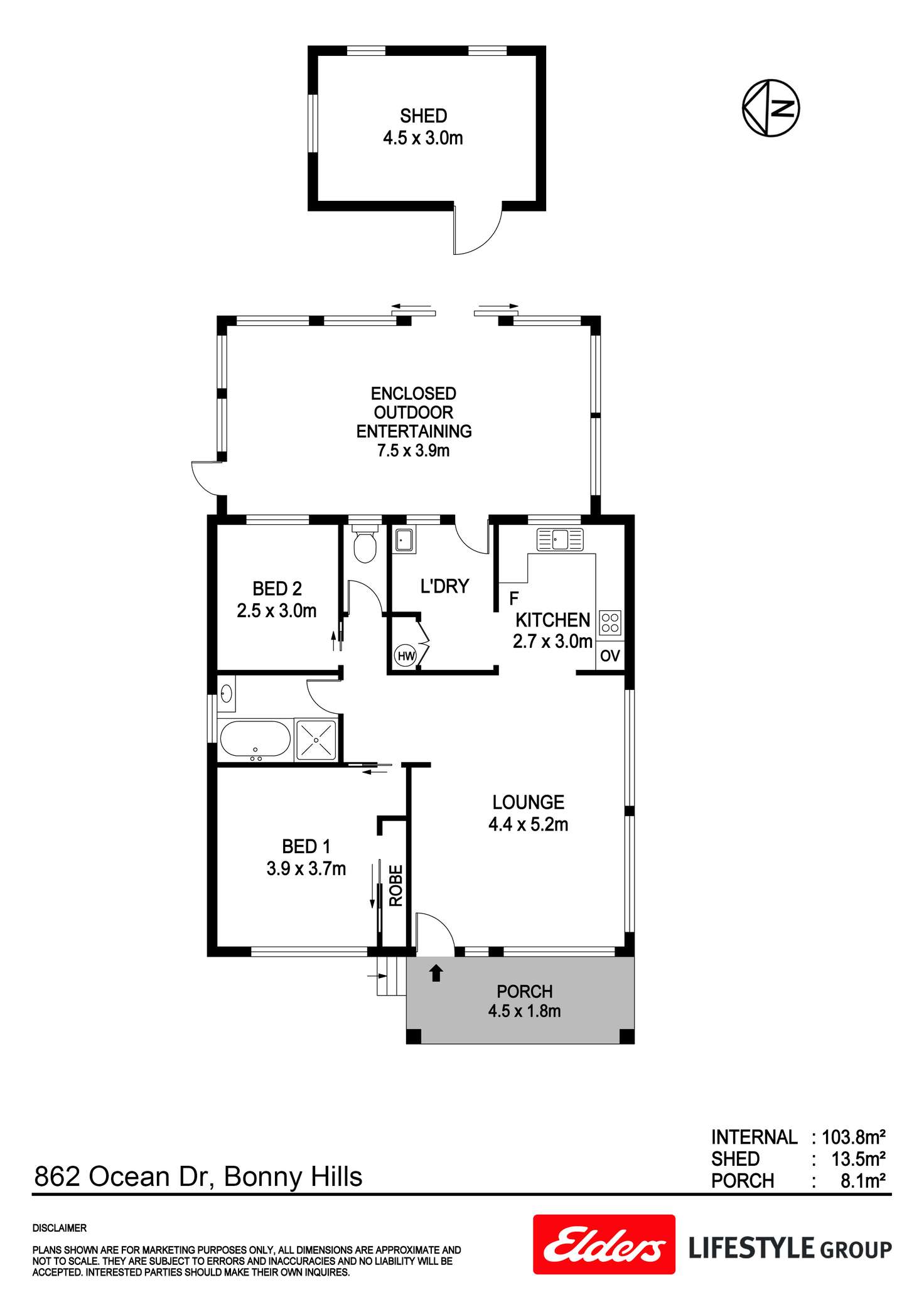 Floorplan of Homely house listing, 862 Ocean Drive, Bonny Hills NSW 2445