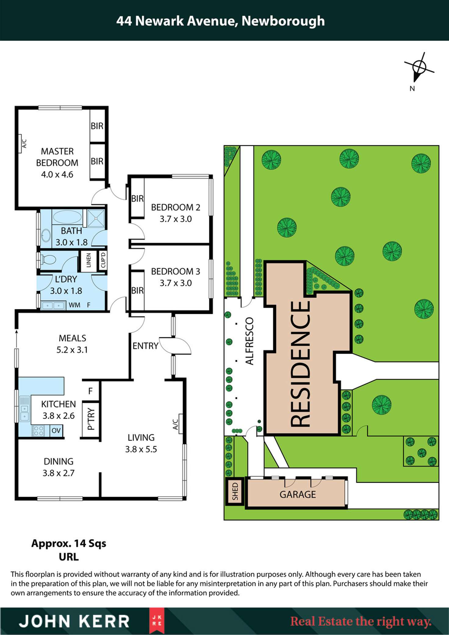 Floorplan of Homely house listing, 44 Newark Avenue, Newborough VIC 3825