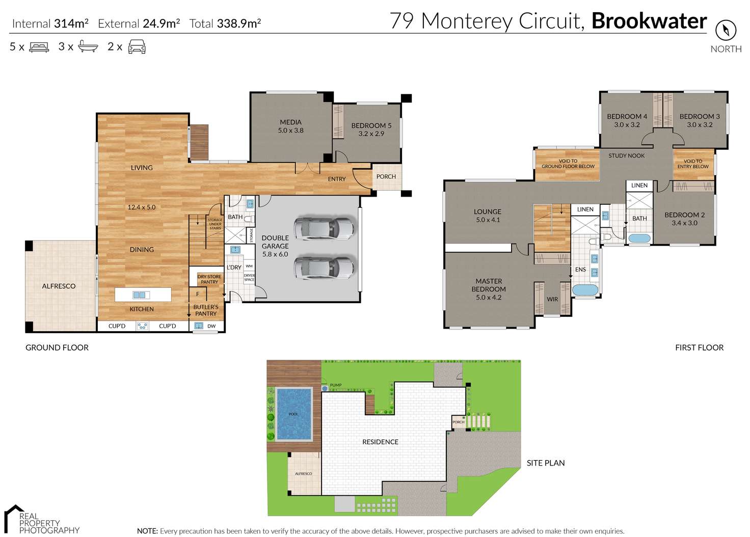 Floorplan of Homely house listing, 79 Monterey Circuit, Brookwater QLD 4300