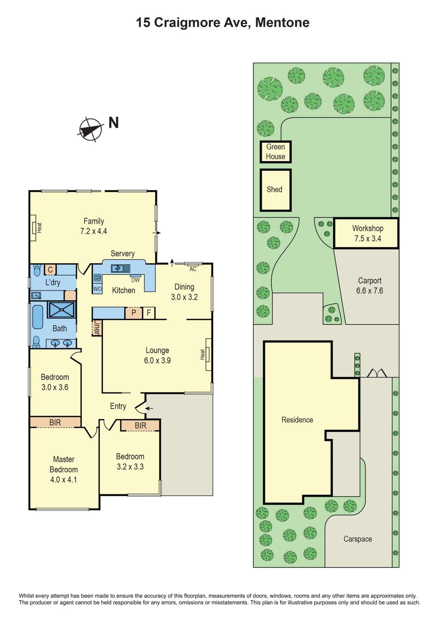 Floorplan of Homely house listing, 15 Craigmore Avenue, Mentone VIC 3194
