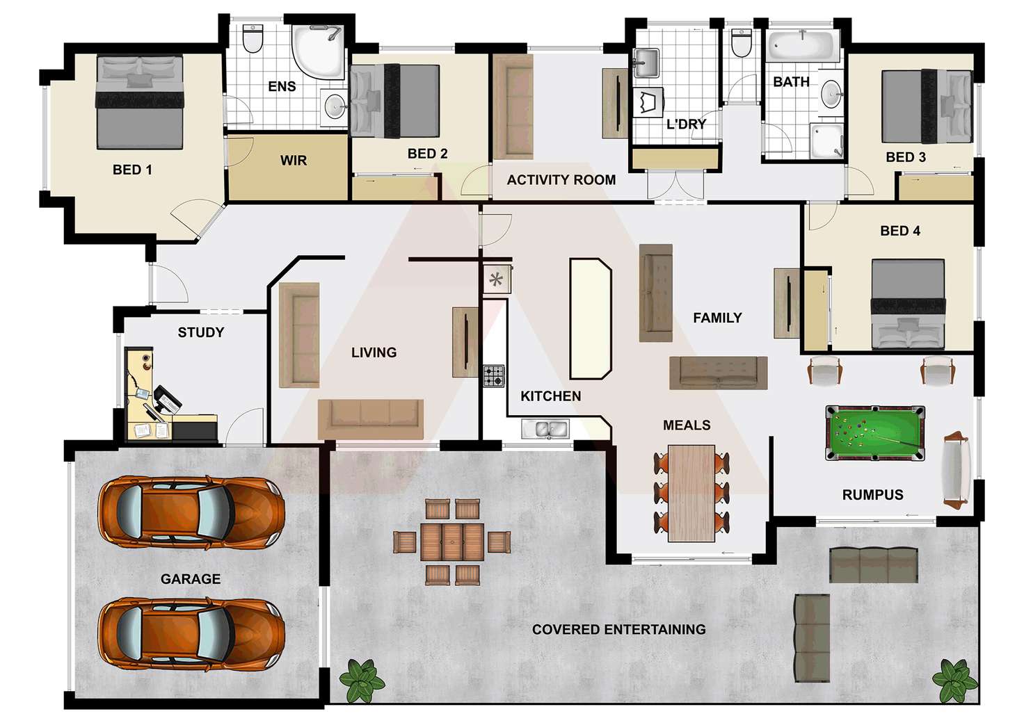 Floorplan of Homely house listing, 30-34 Blue Crane Court, New Beith QLD 4124