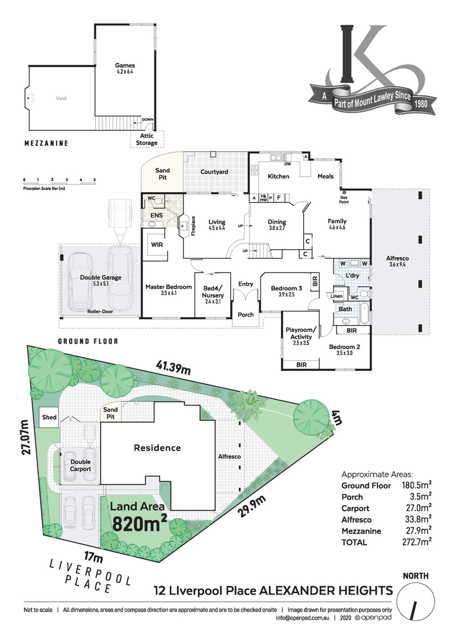 Floorplan of Homely house listing, 12 Liverpool Place, Alexander Heights WA 6064
