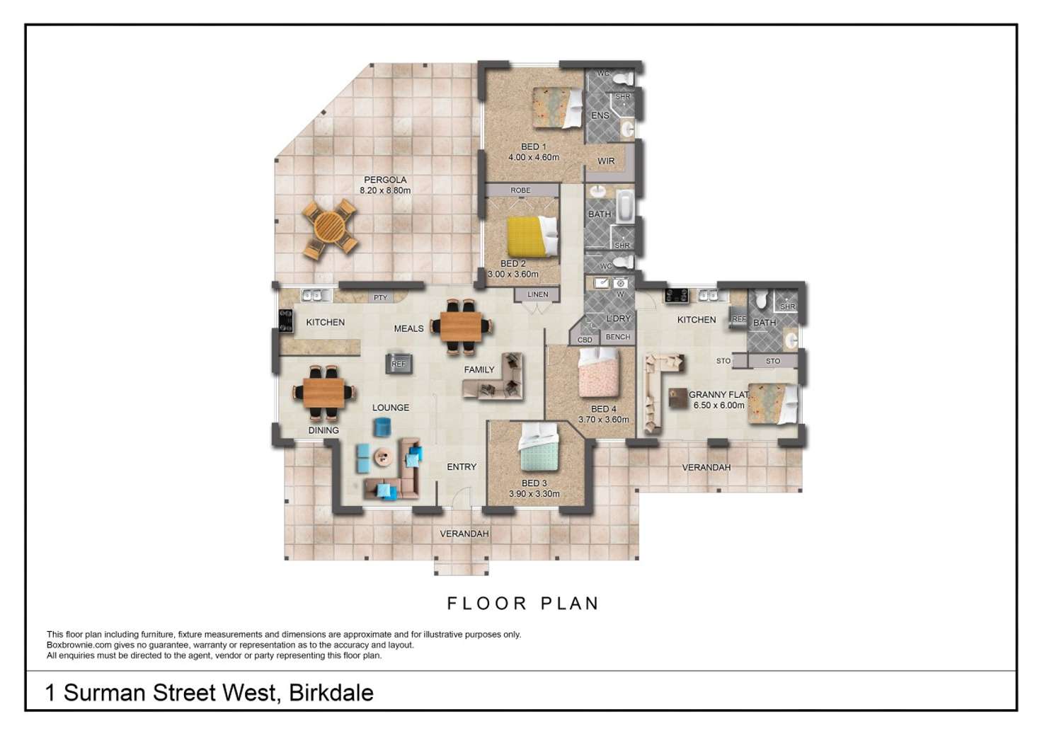 Floorplan of Homely house listing, 1 Surman Street West, Birkdale QLD 4159