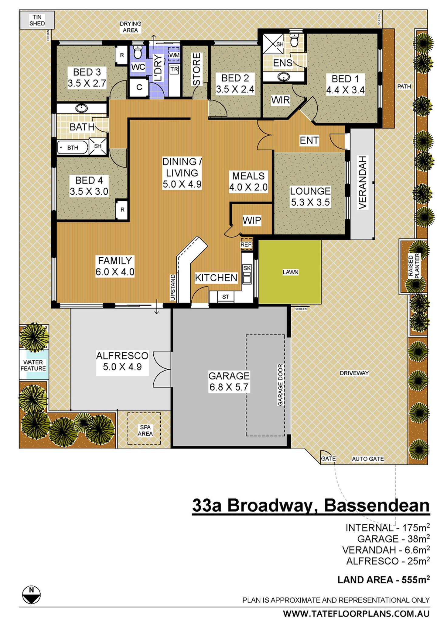 Floorplan of Homely house listing, 33A Broadway, Bassendean WA 6054