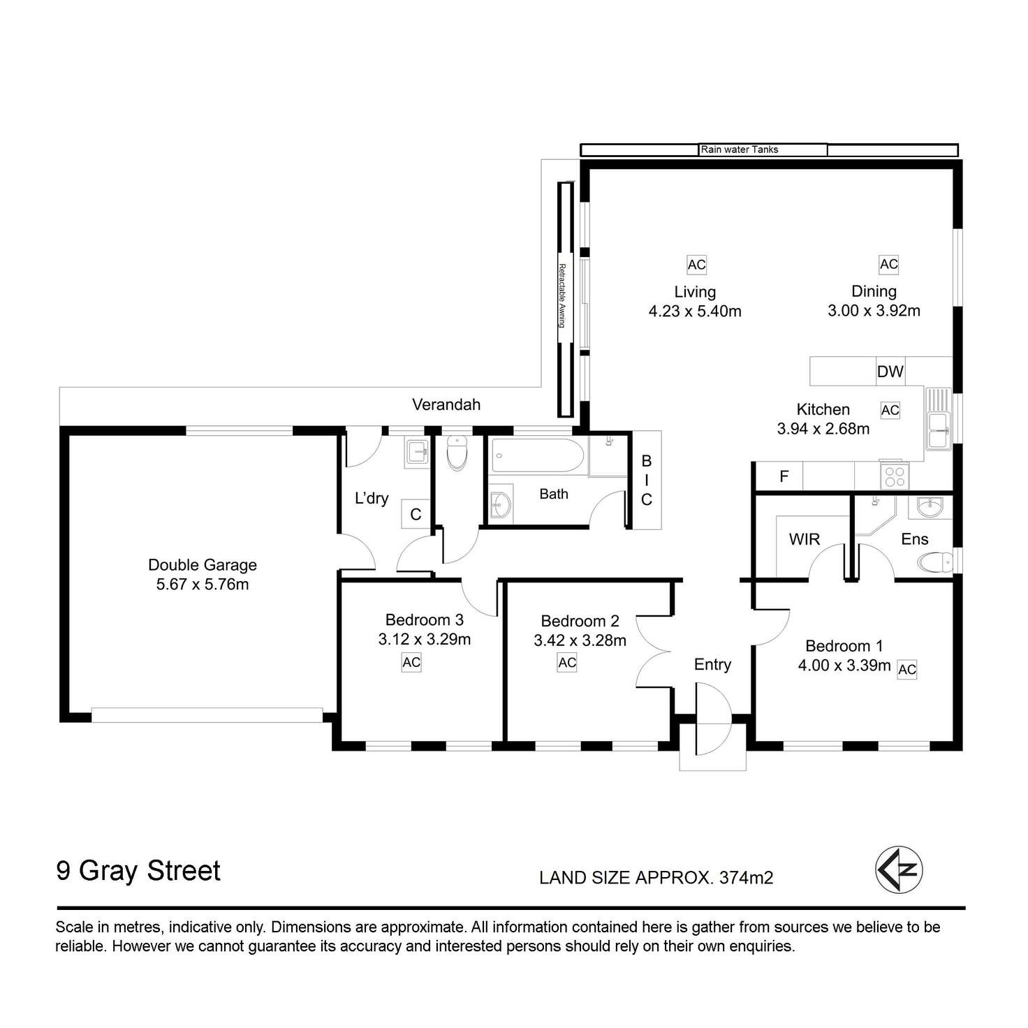Floorplan of Homely house listing, 9 Gray Street, Tranmere SA 5073