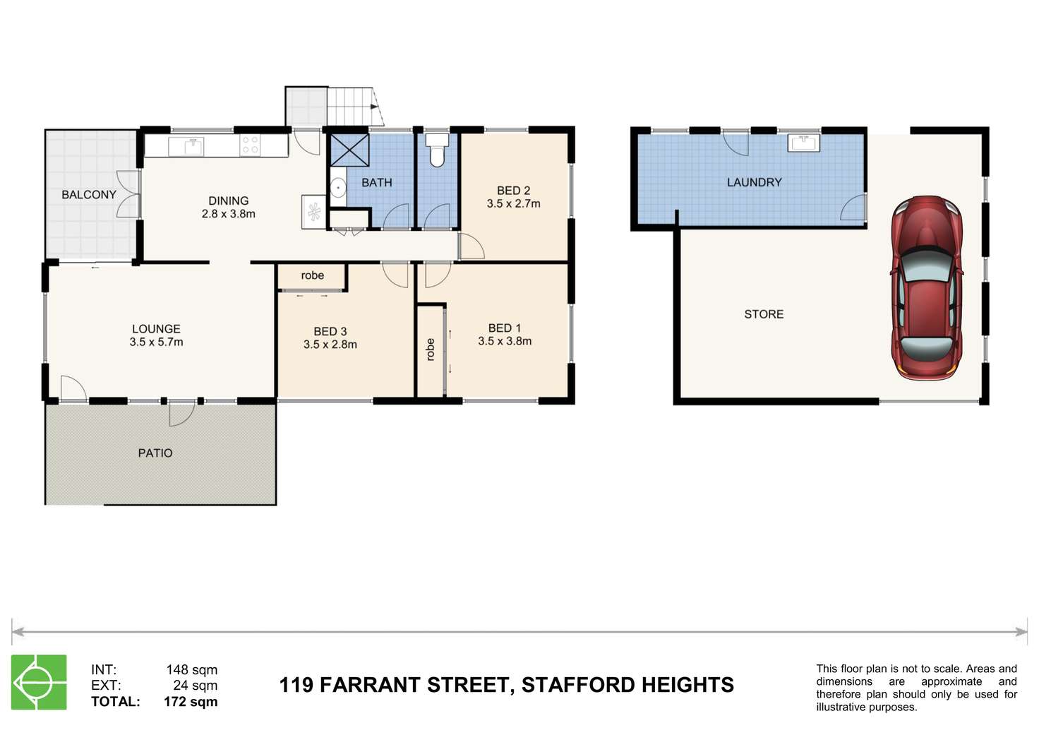 Floorplan of Homely house listing, 119 Farrant Street, Stafford Heights QLD 4053