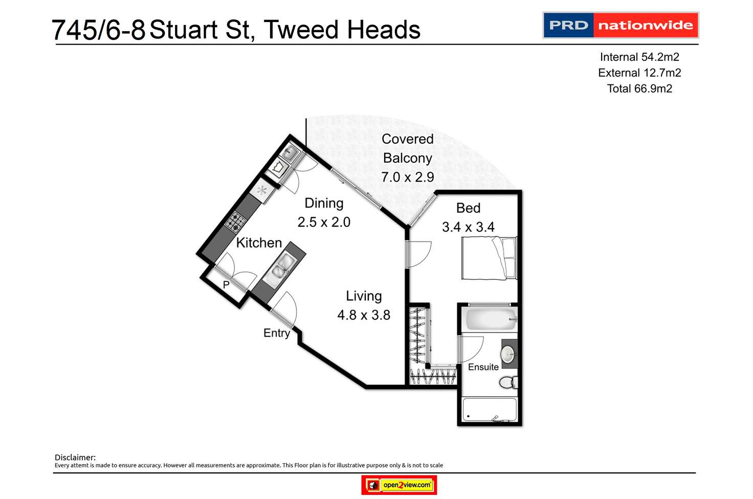 Floorplan of Homely unit listing, 745/6-8 Stuart Street, Tweed Heads NSW 2485
