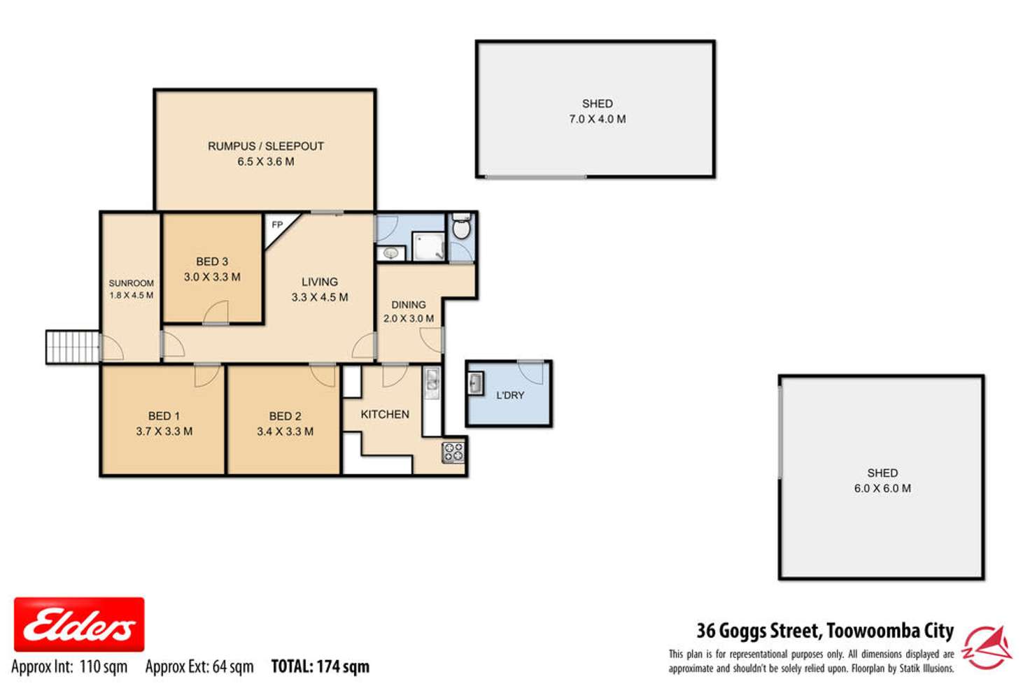 Floorplan of Homely house listing, 36 Goggs Street, Toowoomba QLD 4350