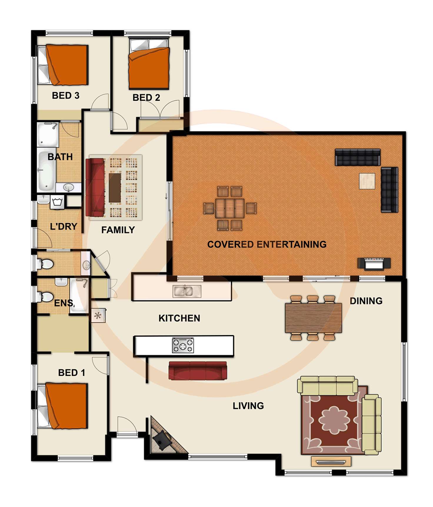 Floorplan of Homely house listing, 40-42 Gisbourne Street, Forestdale QLD 4118