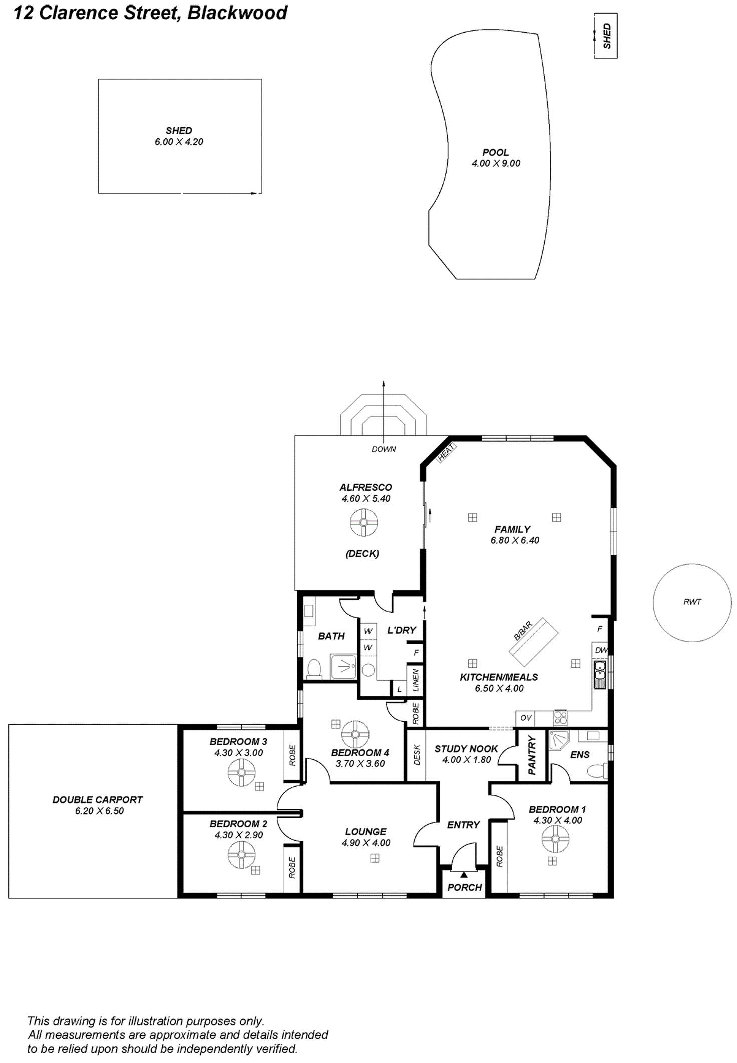 Floorplan of Homely house listing, 12 Clarence Street, Blackwood SA 5051