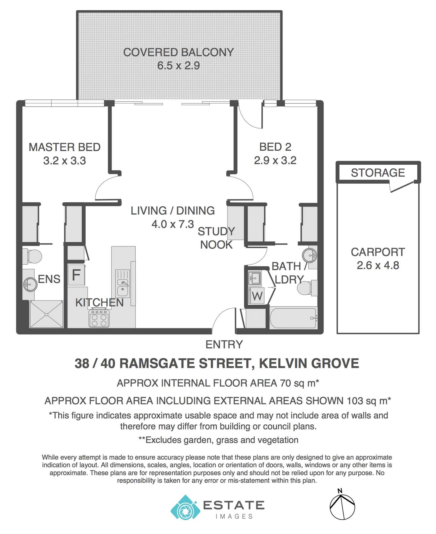 Floorplan of Homely apartment listing, 38/40 Ramsgate Street, Kelvin Grove QLD 4059