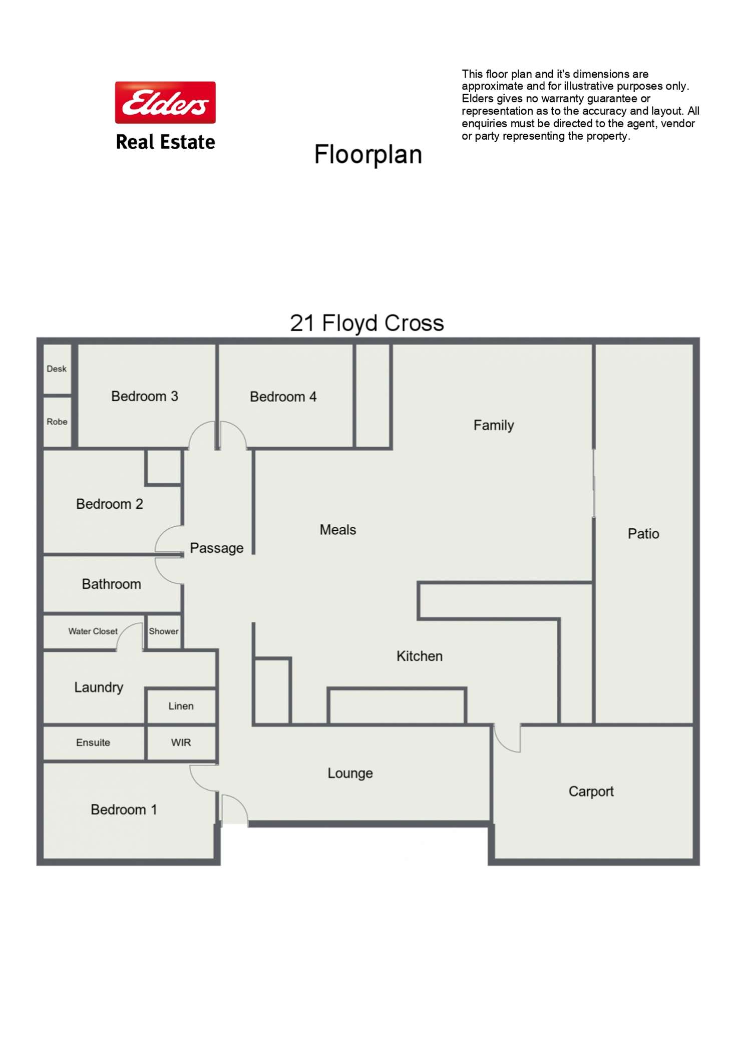 Floorplan of Homely house listing, 21 Floyd Cross, Usher WA 6230