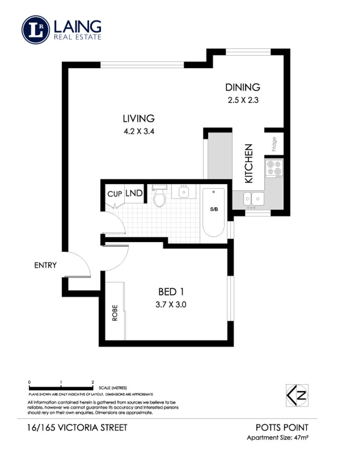Floorplan of Homely apartment listing, 16/165-167 Victoria Street, Potts Point NSW 2011
