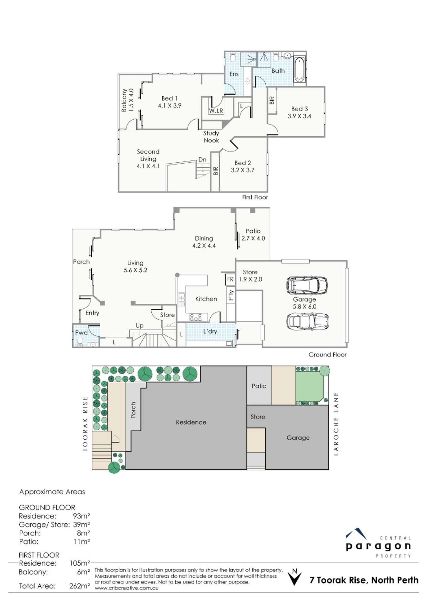 Floorplan of Homely house listing, 7 Toorak Rise, North Perth WA 6006
