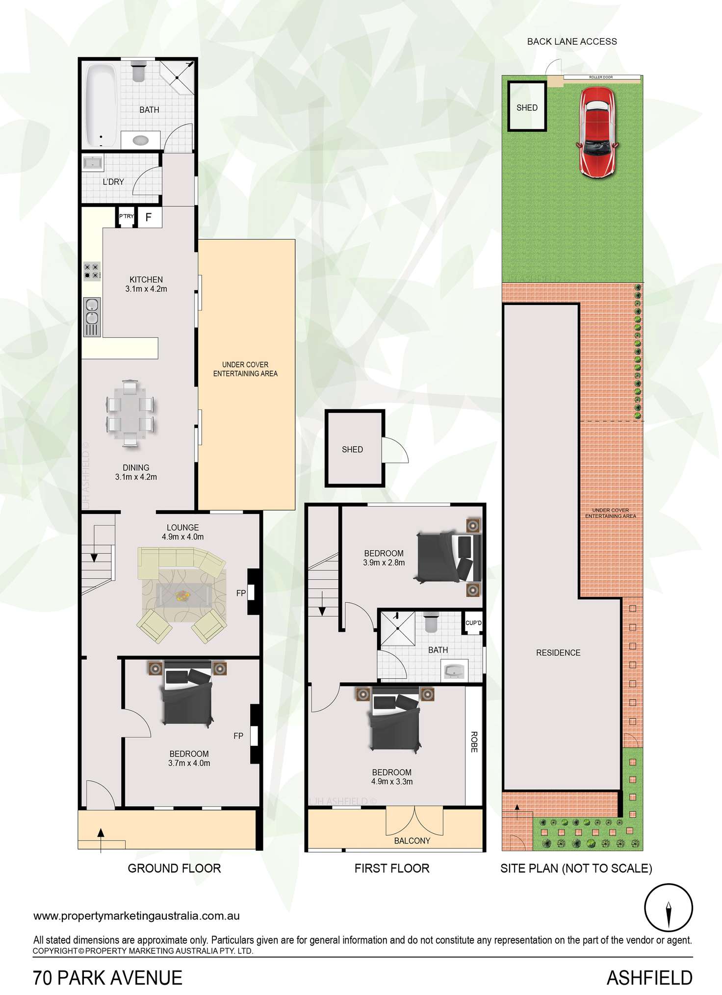 Floorplan of Homely house listing, 70 Park Avenue, Ashfield NSW 2131