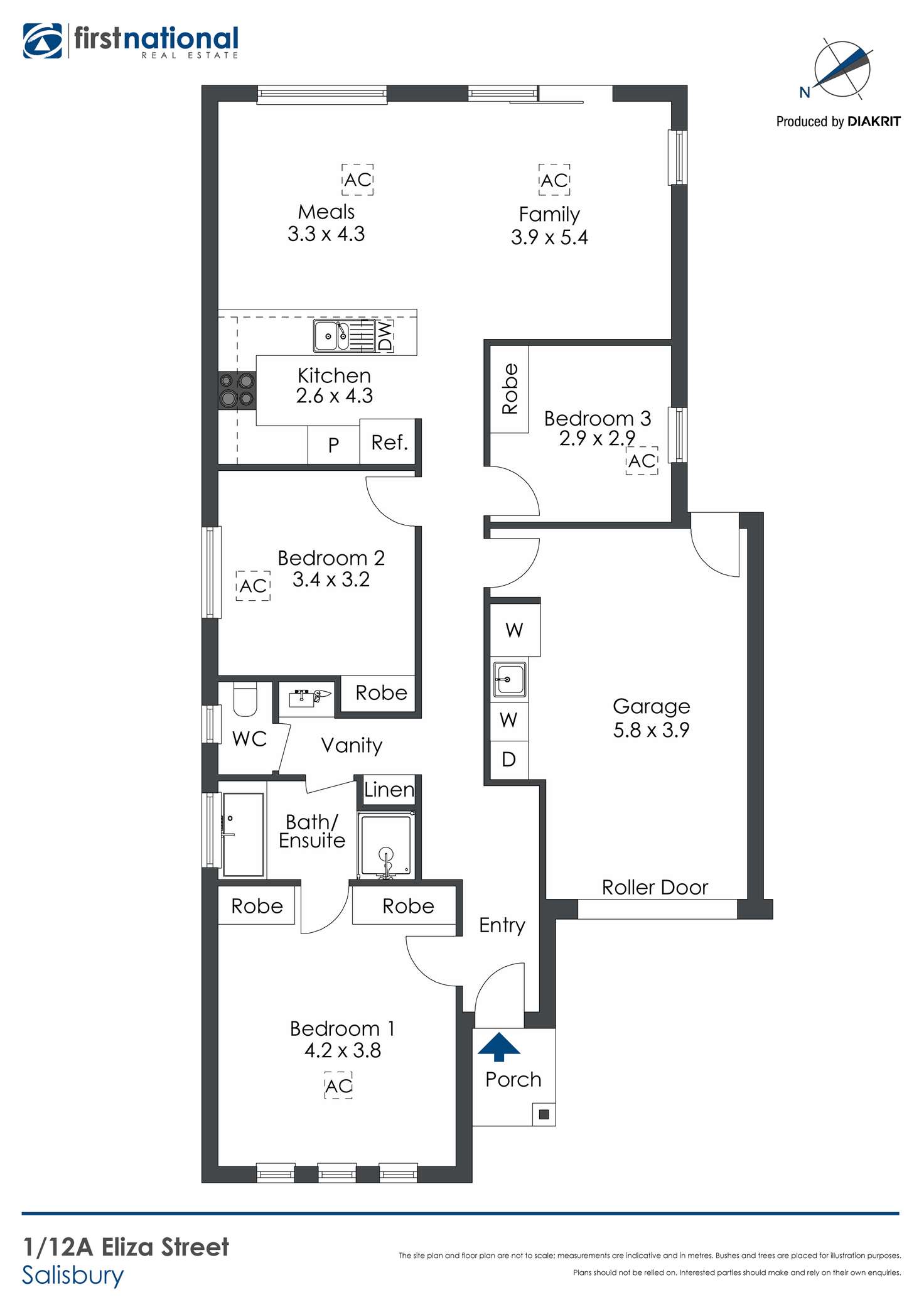 Floorplan of Homely house listing, 1/12A Eliza Street, Salisbury SA 5108