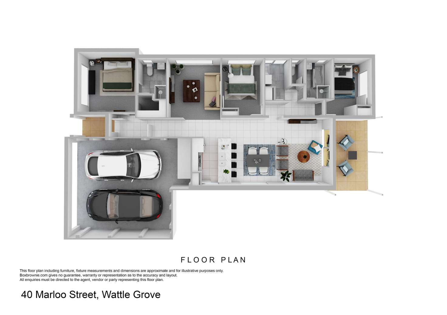 Floorplan of Homely house listing, 40 Marloo Street, Wattle Grove WA 6107