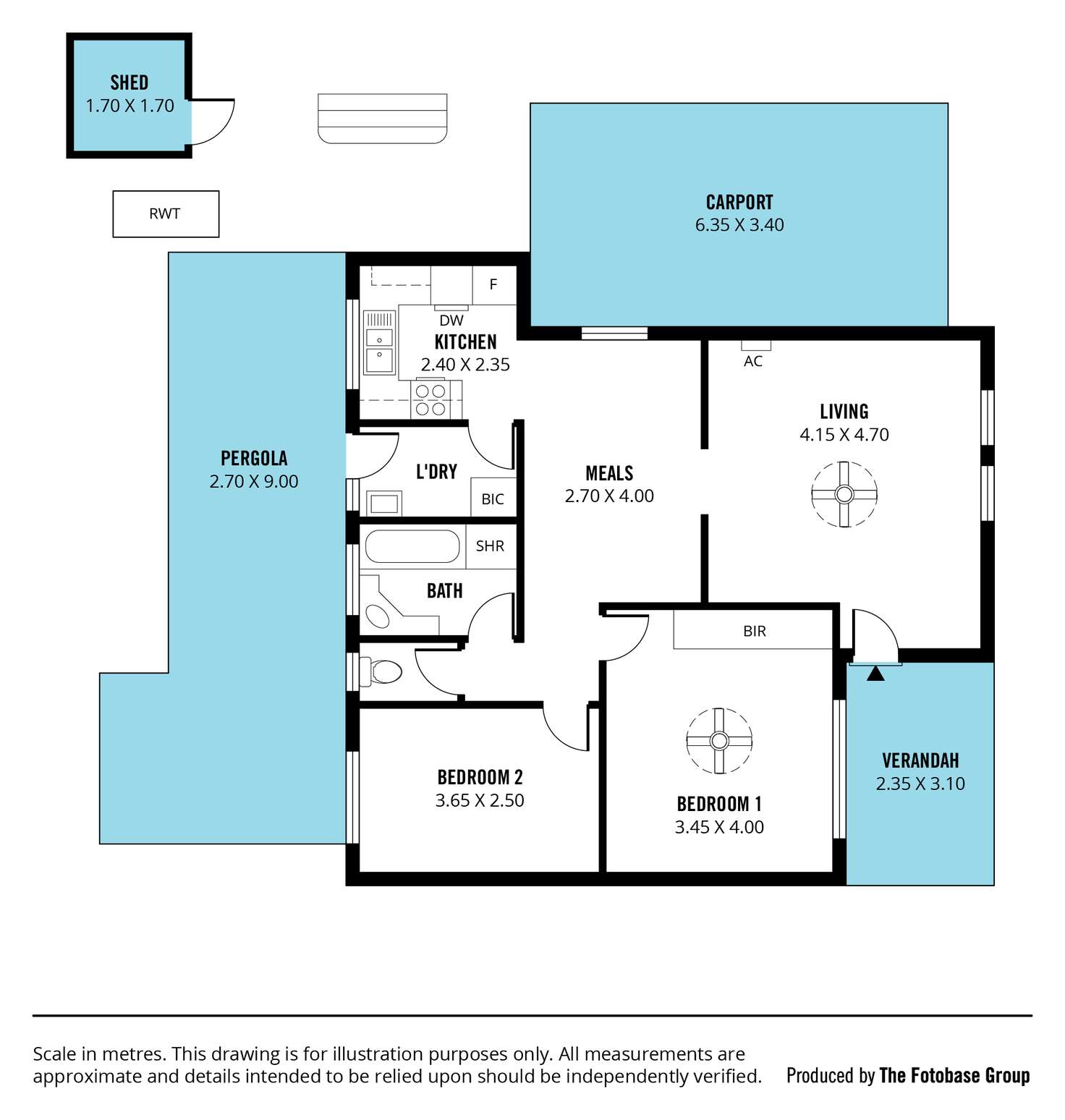Floorplan of Homely unit listing, 6/45 Stonehouse Avenue, Camden Park SA 5038